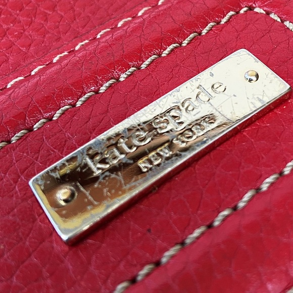 Kate Spade Vintage Bag in Deep Red Pebble Leather - Picture 15 of 16